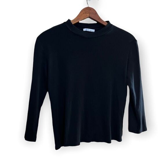 Zara 100% Cotton Crewneck Shirt - Picture 1 of 5